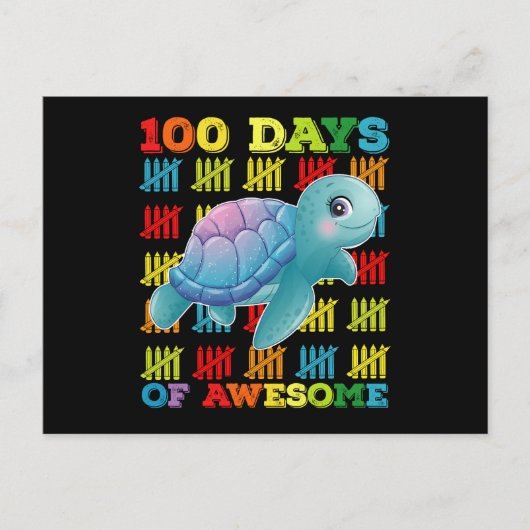 100日素晴らし・亀100日目 ポストカード (正面)