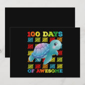100日素晴らし・亀100日目 招待状 (正面/裏面)