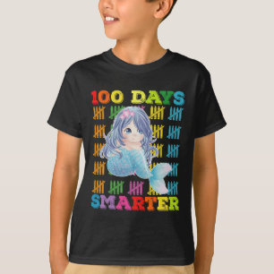 100日賢い人魚 100日目の登校日 Tシャツ