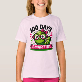 100日賢くなった女の子Tシャツ Tシャツ
