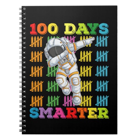 100日賢くなった宇宙飛行士 100日目の登校日 ノートブック (正面)