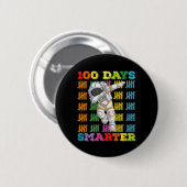 100日賢くなった宇宙飛行士 100日目の登校日 缶バッジ (正面&裏面)