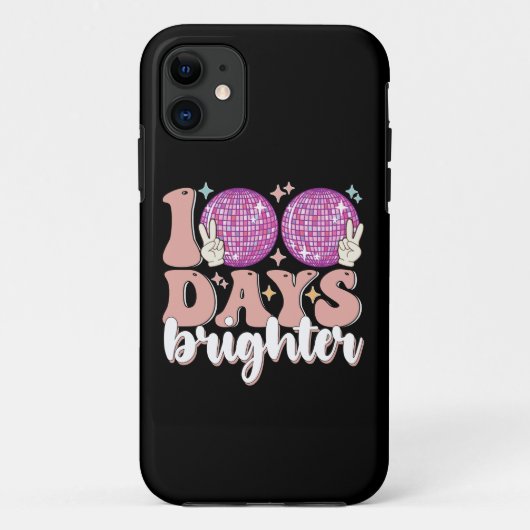 100日輝くディスコボール 100日目の登校日 Case-Mate iPhoneケース (裏面)