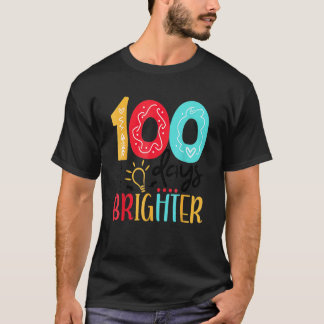 100日輝く ハッピー100日目を迎えた先生 Tシャツ