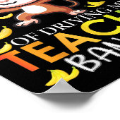 100日運転の私の先生バナナ100日 ポスター (角)