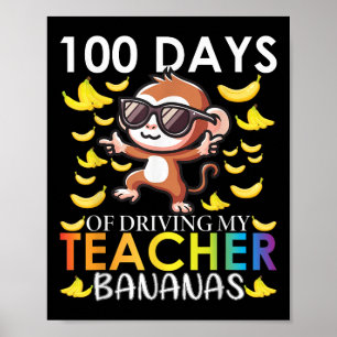 100日運転の私の先生バナナ100日 ポスター