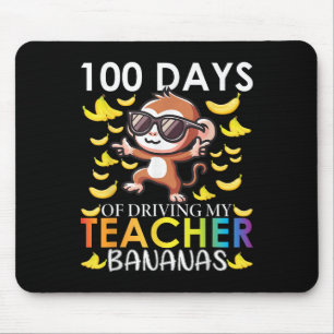 100日運転の私の先生バナナ100日 マウスパッド