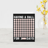 100日野球のためのボール100日の学校Gi カード (黄色い花)