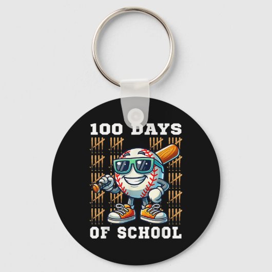 100日野球学校100日目 キーホルダー (正面)