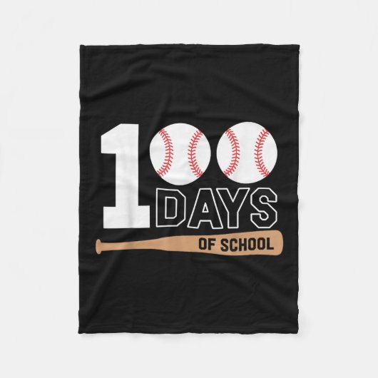 100日野球学校100日目 フリースブランケット (正面)