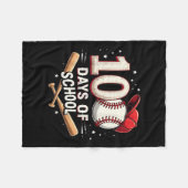 100日野球学校100日目 フリースブランケット (正面(横))