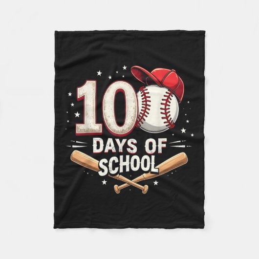 100日野球学校100日目 フリースブランケット (正面)