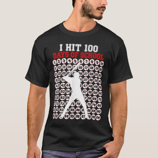 100日野球学校100日目 Tシャツ (正面)