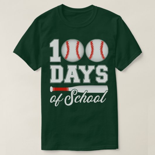 100日野球日のための学校の100人 Tシャツ (デザイン正面)