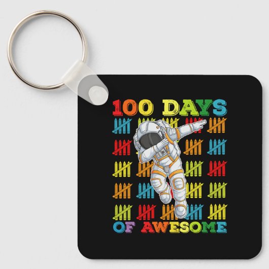 100日間のすごい宇宙飛行士 100日目の登校 キーホルダー (正面)