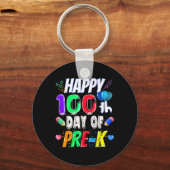100日間のプレスクール記念ギフト 100日目の学校 キーホルダー (正面)