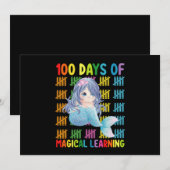 100日間のマジカルラーニングマーメイドスクール 招待状 (正面/裏面)