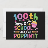 100日間の学校とまだポッピンガール 招待状 (正面)