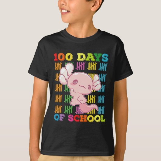 100日間の学校のウーパールーパー先生 Tシャツ (正面)