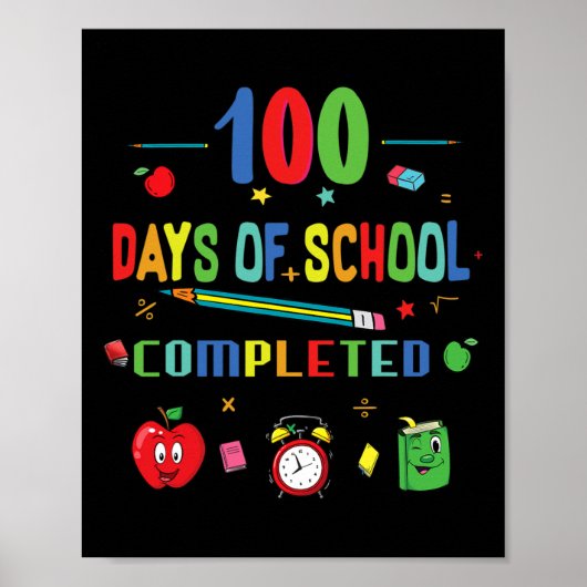 100日間の学校の先生と生徒 ポスター (正面)