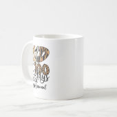 100日間の学校の補助スタッフについて コーヒーマグカップ (正面左)