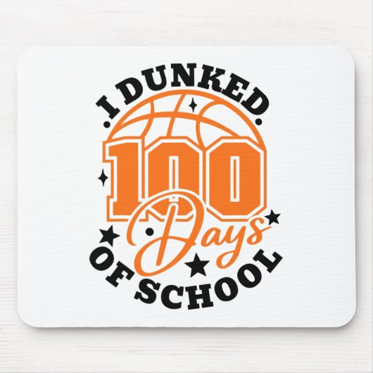 100日間の学校を飲み干したスケッチ 100日目の学校 マウスパッド (正面)