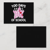 100日間の学校アルファベット100日目の先生 ノートカード (正面/裏面)