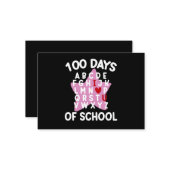 100日間の学校アルファベット100日目の先生 ノートカード (正面/裏面インサイチュ)