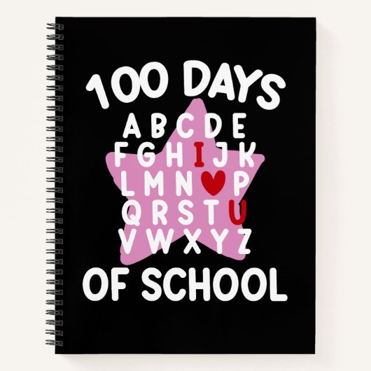 100日間の学校アルファベット100日目の先生 ノートブック (正面)