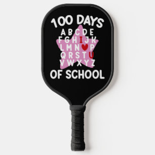 100日間の学校アルファベット100日目の先生 ピックルボールラケット