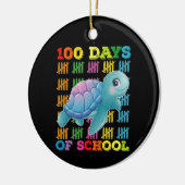 100日間の学校カメの先生と生徒 セラミックオーナメント (左)