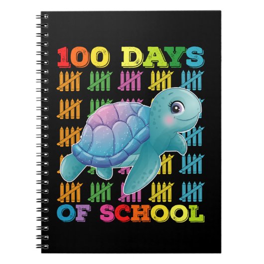 100日間の学校カメの先生と生徒 ノートブック (正面)
