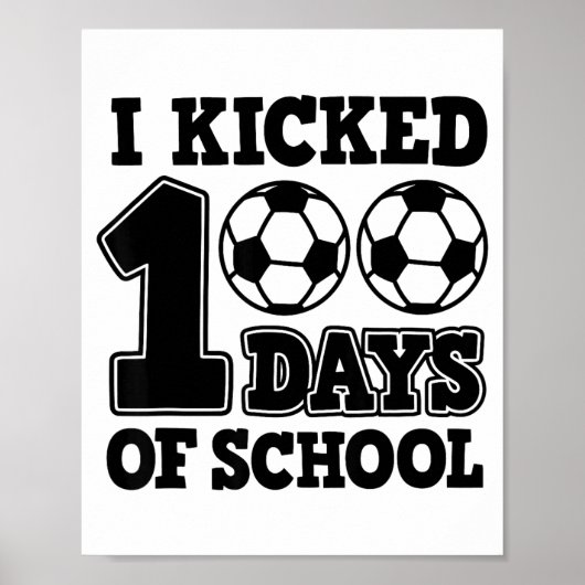 100日間の学校サッカー ポスター (正面)
