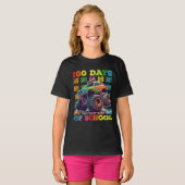 100日間の学校モンスタートラック教師生徒 Tシャツ (正面フル)