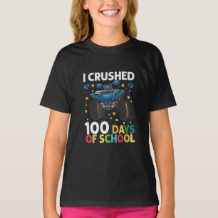 100日間の学校モンスタートラック男子を乗り越えた Tシャツ
