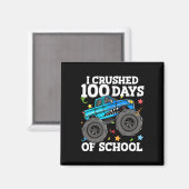100日間の学校モンスタートラック 100日目の学校 マグネット (正面/裏面)