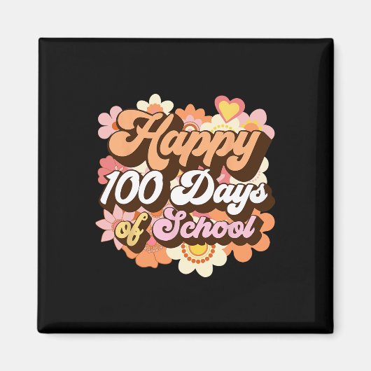 100日間の学校教師と子供のためのクールな100日目 マグネット (正面)