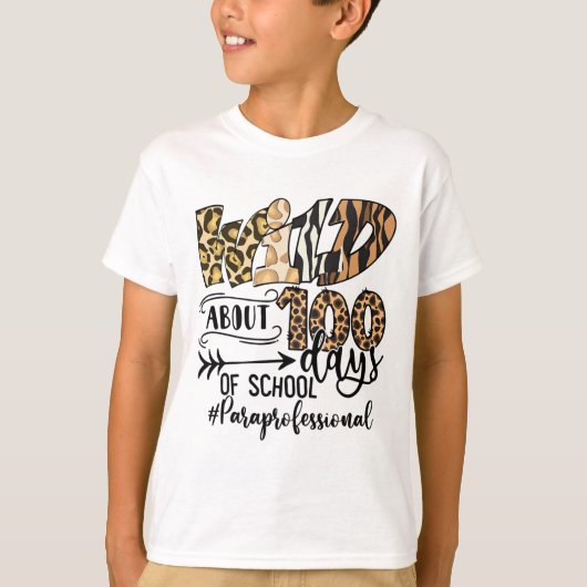 100日間の学校教育補助員について Tシャツ (正面)