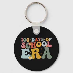 100日間の学校時代のグルーヴィーな先生と子供たち キーホルダー