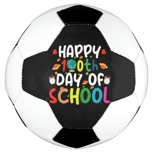 100日間の学校生活おめでとう先生と生徒 サッカーボール (正面)