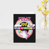 100日間の学校生活おめでとう 100日の学校生活 カード (黄色い花)