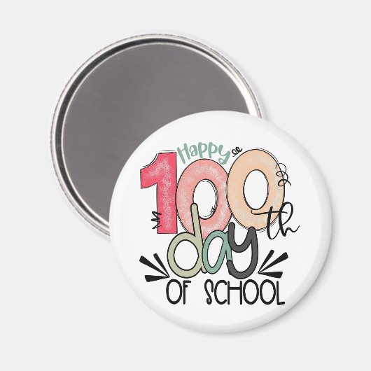 100日間の学校生活お祝い  マグネット (正面/裏面)