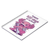 100日間の学校生活のお祝い ノートブック (左側)