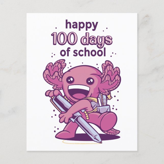 100日間の学校生活のお誘い (正面)