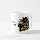 100日間の学校生活を生き抜いたユーモアたっぷりの先生 コーヒーマグカップ (正面右)