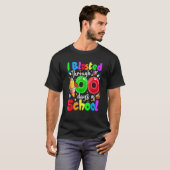 100日間の学校生活を突破!100日目のTea Tシャツ (正面フル)
