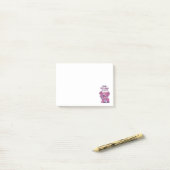 100日間の学校生活を記念するマグネット招待状 ポストイット (デスク上)