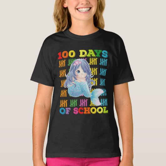 100日間の学校生活 メーメイド 先生 生徒 Tシャツ (正面)
