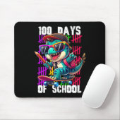 100日間の学校 かっこいい恐竜スケートボード マウスパッド (マウス)