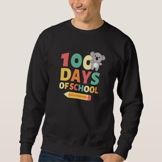100日間の学校 コアラ 100日間の学校 スウェットシャツ (正面)